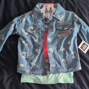 Disney Mickey Mouse Kids Denim Jacket Set